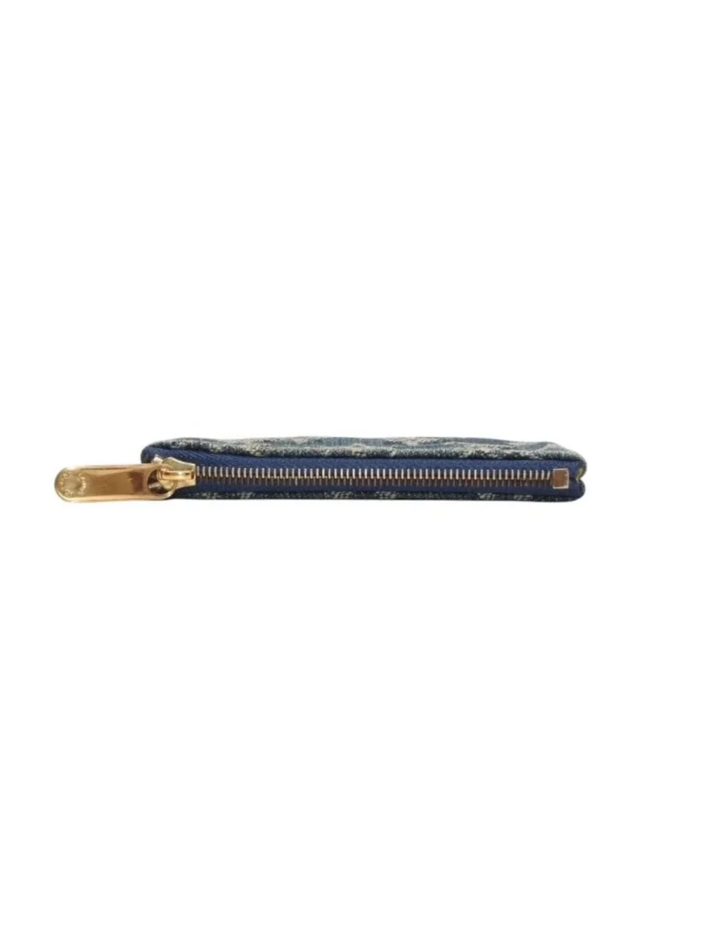 Louis Vuitton Monogram Denim Pochette Cles Coin Purse Blue